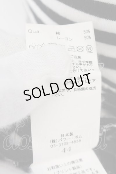 画像3: CIVARIZE / Determine サイドギャザーアイズTシャツ 44 ブラックｘホワイト O-24-10-11-047-CI-ts-YM-ZT378 (3)