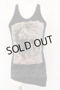 CIVARIZE / Virtual スカル変形ロングタンクトップ 44 ブラック O-24-10-11-055-CI-to-YM-OS