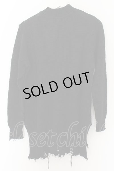 画像3: FUGA / IRONY ブロークンニットプルオーバー 44 ブラック O-24-10-11-061-FU-to-YM-OS (3)