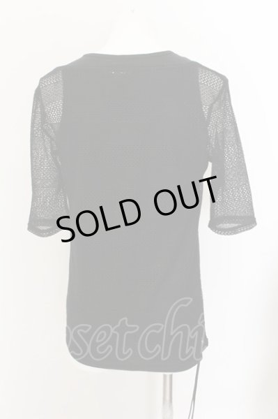 画像2: BERNINGS-SHO / シャーリングタンクトップ+メッシュトップス M ブラック O-24-10-11-063-BE-to-YM-OS (2)