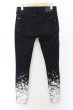 画像3: CIVARIZE / グラデーション顔料加工スキニーデニムパンツ 42 ブラックxホワイト O-24-10-11-071-CI-pa-YM-ZT159 (3)