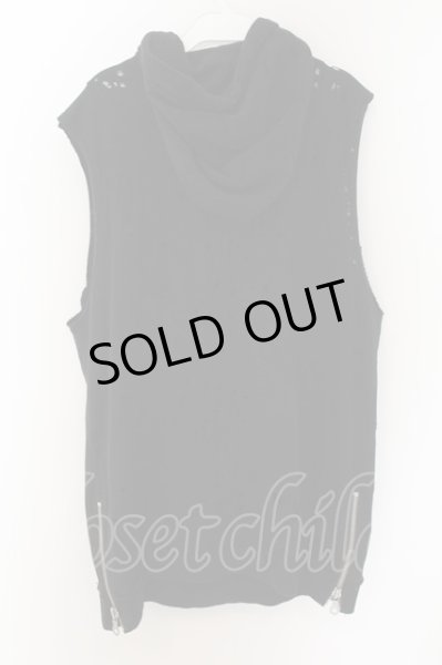 画像3: NO ID. BLACK / デストロイNSロングハーフZIPパーカー 1 ブラック O-24-10-11-077-NO-to-YM-ZT178 (3)