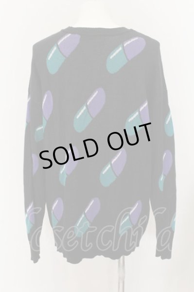 画像2: NO ID. BLACK / CニットカプセルドラッグJQトップス 2 ブラック O-24-10-11-079-NO-to-YM-ZT423 (2)