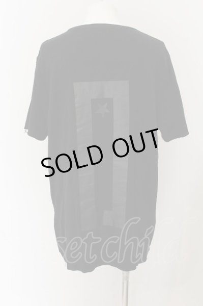 画像2: NO ID. BLACK / ミニ裏毛NOプリント半袖プルオーバー 2 ブラック O-24-10-11-080-NO-ts-YM-ZT405 (2)