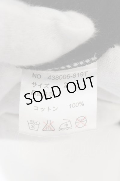 画像3: NO ID. BLACK / ミニ裏毛NOプリント半袖プルオーバー 2 ブラック O-24-10-11-080-NO-ts-YM-ZT405 (3)