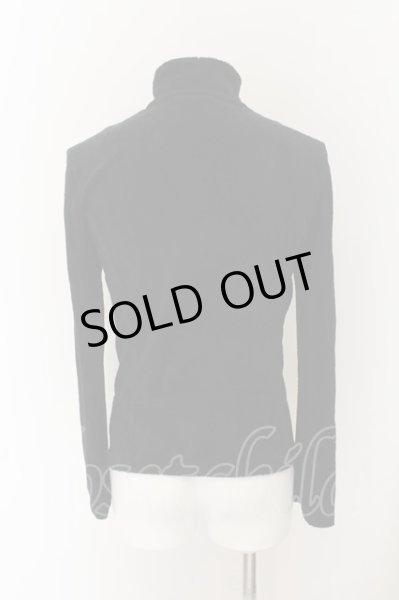 画像3: NO ID. / CリブパイルWライダースジャケット 2 ブラック O-24-10-11-088-NO-ja-YM-ZT416 (3)