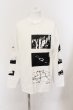 画像1: NO ID. BLACK / LandscapeプリントBIGプルオーバーカットソー ONE ホワイト O-24-10-11-095-NO-ts-YM-ZT180 (1)