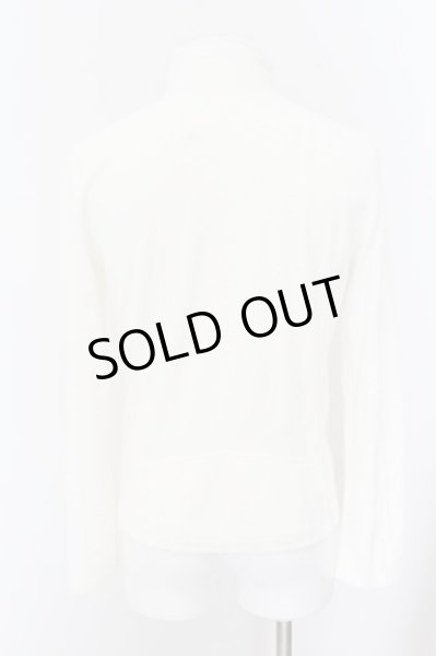 画像3: NO ID. / CリブパイルWライダースジャケット 2 ホワイト O-24-10-11-099-NO-ja-YM-ZT405 (3)