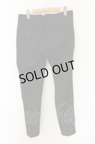 画像2: NO ID. / ツイルタイトスラックスパンツ 2 ブラック O-24-10-11-107-NO-pa-YM-ZT271 (2)