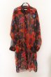 画像1: CIVARIZE / Superbness シフォンシャツガウン 44 レッド O-24-10-11-017-CI-sh-YM-ZT318 (1)
