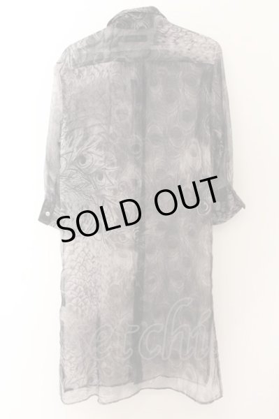 画像2: CIVARIZE / Metamorphose 7分袖ロングシフォンシャツ 44 ブラック O-24-10-11-019-CI-sh-YM-OS (2)