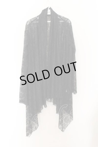 画像1: CIVARIZE / Proof総レーストッパーカーディガン 44 ブラック O-24-10-11-021-CI-to-YM-ZT207 (1)