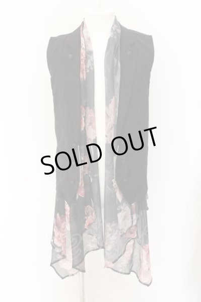 画像2: CIVARIZE / ジップアップナポレオンベスト 44 ブラックｘレッド O-24-10-11-028-CI-to-YM-OS (2)