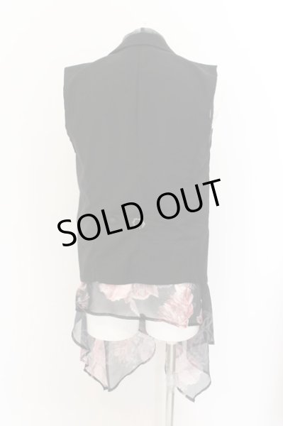 画像3: CIVARIZE / ジップアップナポレオンベスト 44 ブラックｘレッド O-24-10-11-028-CI-to-YM-OS (3)