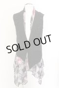 CIVARIZE / ナポレオン変形ベスト+ノースリーブシフォンロングガウン 46 ブラック O-24-10-11-029-CI-to-YM-OS