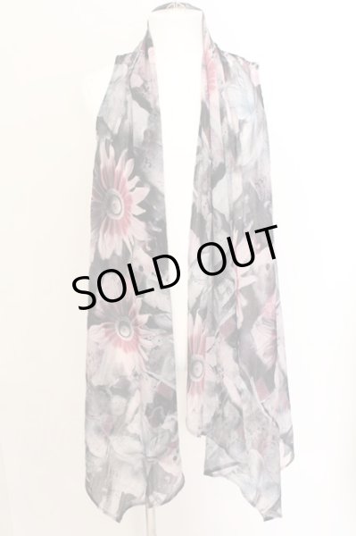 画像3: CIVARIZE / ナポレオン変形ベスト+ノースリーブシフォンロングガウン 46 ブラック O-24-10-11-029-CI-to-YM-OS (3)