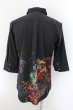 画像2: CIVARIZE / マルチカラーフラワープリント六部袖シャツ 46 ブラック O-24-10-17-035-CI-sh-YM-ZT218 (2)
