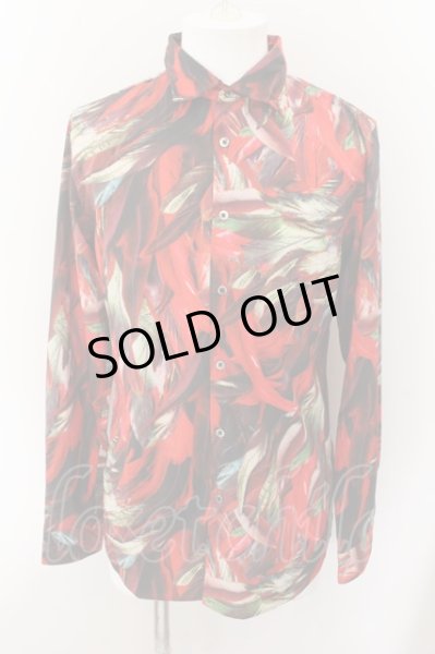 画像1: CIVARIZE / Lies フラワー総柄シャツ 46 レッド O-24-10-17-005-CI-sh-YM-ZY (1)