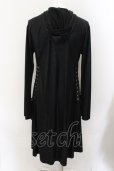 画像2: 【WINTERセール】CIVARIZE / Collapse サイドレースアップ変形コーティングパーカー 44 ブラック O-24-10-17-038-CI-to-YM-ZS (2)