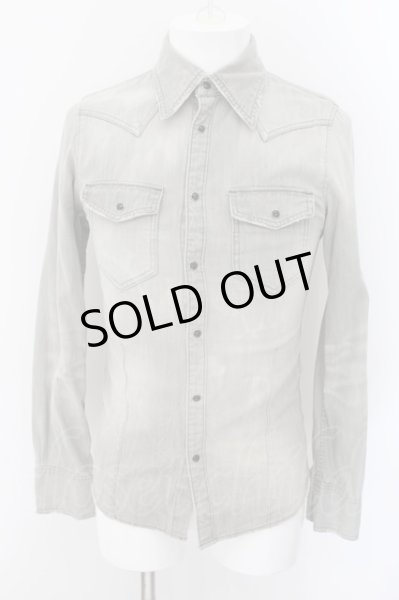 画像1: CIVARIZE / シャドウブリーチヴィンテージデニムシャツ 44 グレー O-24-10-17-042-CI-sh-YM-ZT291 (1)