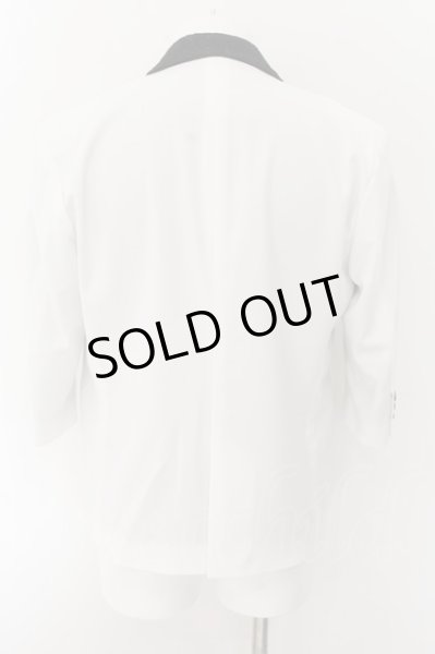 画像2: CIVARIZE / レース切り替えラペルフェイクレイヤードチェーンテーラード 46 ホワイトｘブラック O-24-10-17-043-CI-ja-YM-ZT275 (2)