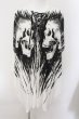 画像1: CIVARIZE / レースアップヘンリースカルプリントドルマンパーカー F ホワイト O-24-10-17-048-CI-to-YM-ZT276 (1)