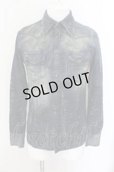 画像1: CIVARIZE / Rumple ヴィンテージデニムシャツ 46 インディゴ O-24-10-17-008-CI-sh-YM-ZY (1)