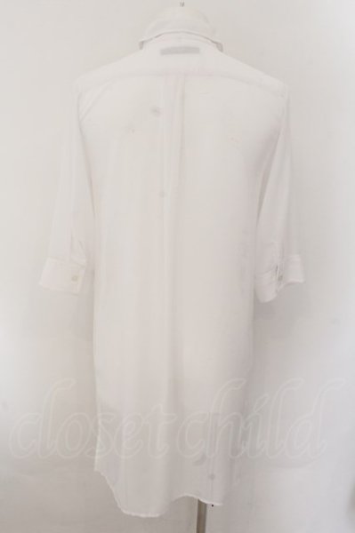 画像2: CIVARIZE / レースアップシフォンロングシャツ 44 ホワイト O-24-10-17-072-CI-sh-YM-ZT273 (2)