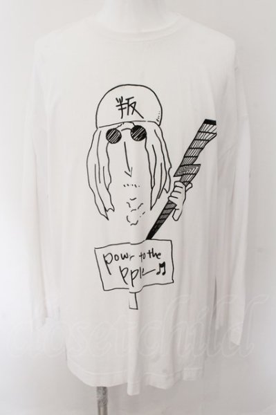 画像1: PROPA9ANDA / JOHN'S REBELLION L/S TEE カットソー M ホワイト O-24-10-17-073-PR-to-YM-ZT314 (1)