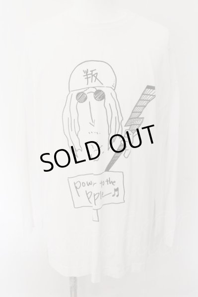 画像1: PROPA9ANDA / JOHN'S REBELLION L/S TEE カットソー M ホワイト O-24-10-17-073-PR-to-YM-ZT314 (1)