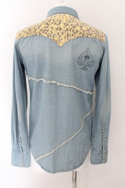 画像2: SMACK ENGINEER / LEO SPRIT DENIM SHIRTS シャツ M ライトインディゴ O-24-10-17-077-SM-sh-YM-ZT314 (2)