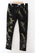 画像1: PROPA9ANDA /  BUBLE SHOT BLEACH DENIM デニムパンツ M ブラックｘイエロー O-24-10-17-084-PR-pa-YM-ZT314 (1)
