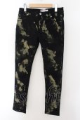 画像1: PROPA9ANDA /  BUBLE SHOT BLEACH DENIM デニムパンツ M ブラックｘイエロー O-24-10-17-084-PR-pa-YM-ZT314 (1)