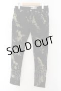 PROPA9ANDA /  BUBLE SHOT BLEACH DENIM デニムパンツ M ブラックｘイエロー O-24-10-17-084-PR-pa-YM-ZT314
