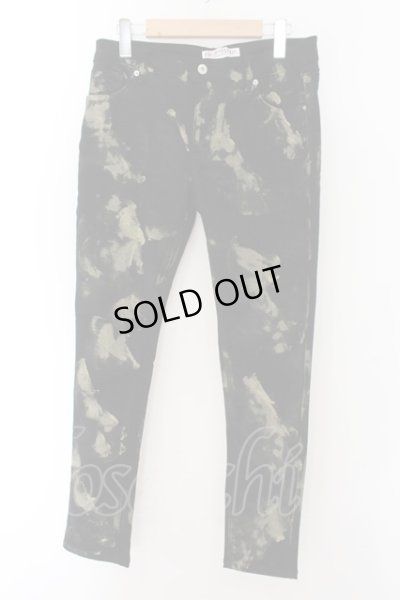 画像1: PROPA9ANDA /  BUBLE SHOT BLEACH DENIM デニムパンツ M ブラックｘイエロー O-24-10-17-084-PR-pa-YM-ZT314