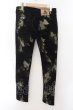画像2: PROPA9ANDA /  BUBLE SHOT BLEACH DENIM デニムパンツ M ブラックｘイエロー O-24-10-17-084-PR-pa-YM-ZT314 (2)