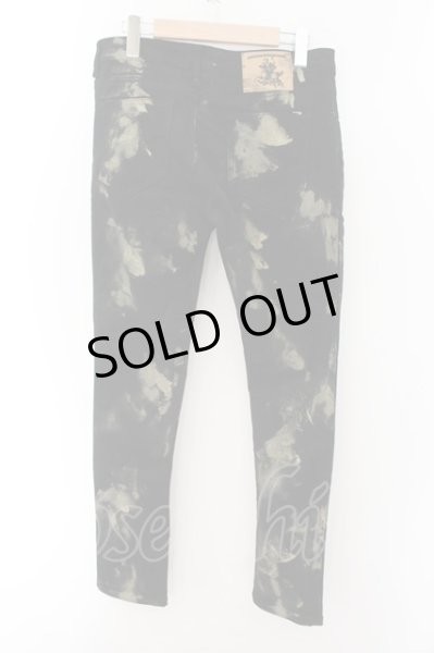 画像2: PROPA9ANDA /  BUBLE SHOT BLEACH DENIM デニムパンツ M ブラックｘイエロー O-24-10-17-084-PR-pa-YM-ZT314 (2)