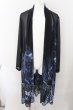 画像1: CIVARIZE / スモークプリントシフォンカーディガン  ブラックｘブルー O-24-10-17-010-CI-to-YM-ZT220 (1)