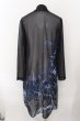 画像2: CIVARIZE / スモークプリントシフォンカーディガン  ブラックｘブルー O-24-10-17-010-CI-to-YM-ZT220 (2)