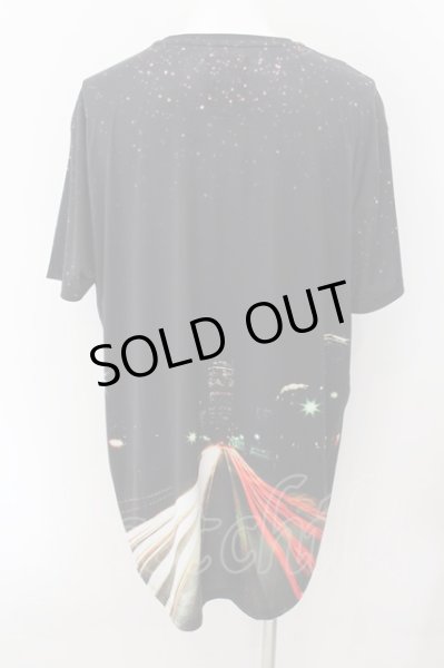 画像2: PUBLIC EYES / 総柄グラフィックビッグシルエットカットソー M ブラック O-24-10-17-011-PU-ts-YM-ZT273 (2)