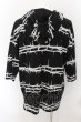 画像2: CIVARIZE / 総柄ハイネックジップアップ半袖パーカー 46 ブラック O-24-10-17-013-CI-to-YM-ZT317 (2)