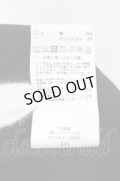 画像3: CIVARIZE / 総柄ハイネックジップアップ半袖パーカー 46 ブラック O-24-10-17-013-CI-to-YM-ZT317 (3)