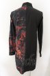 画像2: CIVARIZE / バイカラー昇華ロングシャツ 44 ブラックｘレッド O-24-10-17-015-CI-sh-YM-ZY (2)