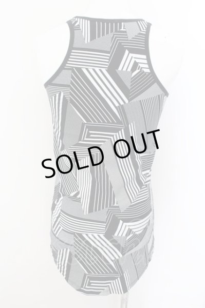 画像2: CIVARIZE / Recite ジオメトリックタンクトップ 44 ブラック O-24-10-17-027-CI-to-YM-ZT190 (2)