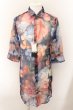 画像1: CIVARIZE / Disaster 6分袖ロングシフォンシャツ 46 ブルー系 O-24-10-17-004-CI-sh-YM-ZT275 (1)