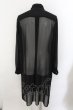 画像2: CIVARIZE / Superbness シフォンシャツガウン 44 ブラック O-24-10-17-030-CI-sh-YM-ZY (2)