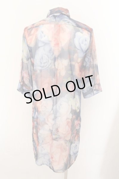 画像2: CIVARIZE / Disaster 6分袖ロングシフォンシャツ 46 ブルー系 O-24-10-17-004-CI-sh-YM-ZT275 (2)