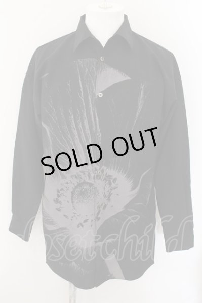 画像1: CIVARIZE / Curious フラワープリントロングシャツ 44 ブラック O-24-10-17-034-CI-sh-YM-OS (1)
