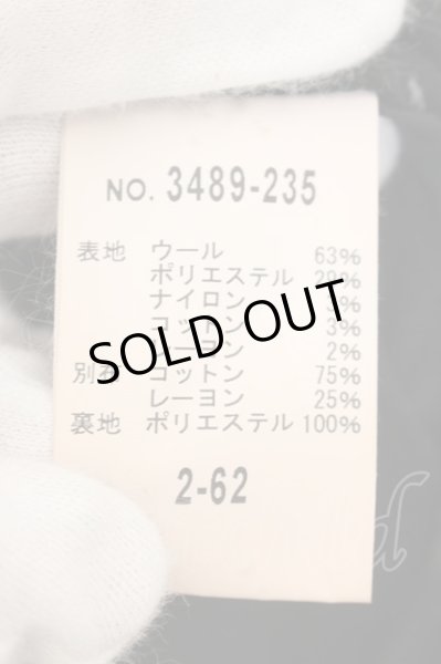 画像3: SCHLUSSEL / ウールメルトンマルチシームコート 2 ブラック O-24-10-28-035-SC-ja-YM-M118 (3)