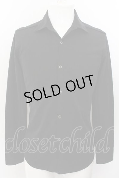 画像1: SCHLUSSEL / ストレッチドレッシーシャツ 2 ブラック O-24-10-28-039-SC-sh-YM-ZT267 (1)